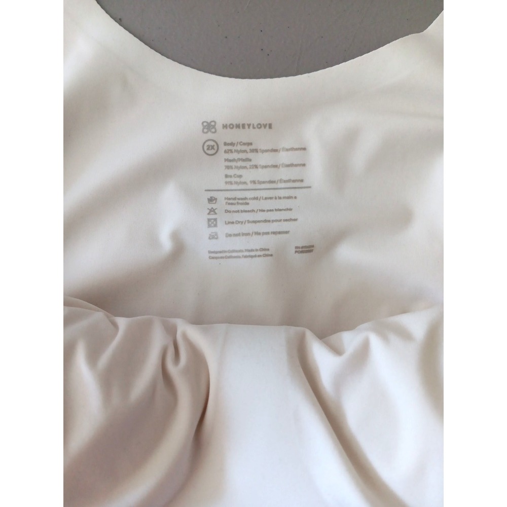 Honeylove Cami Shaper Women 2XL Liftwear Ivory Natural Bra Top Shape Wear Boning - Picture 5 of 10